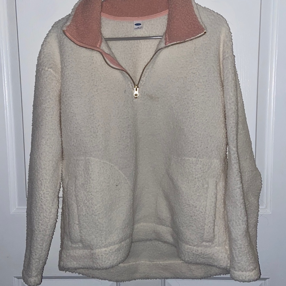 White Old Navy Soft Pullover